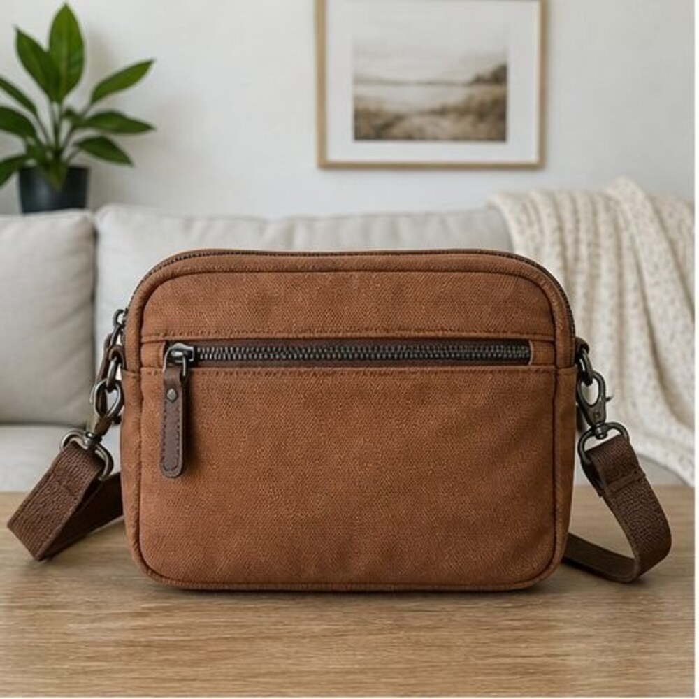 Brown Vegan Leather Bag